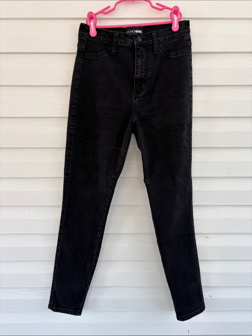Fashion Nova Black Skinny High-Rise Jeans